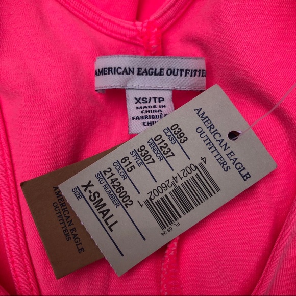 NWT American Eagle Hot Pink Skater Dress XS - Picture 4 of 4